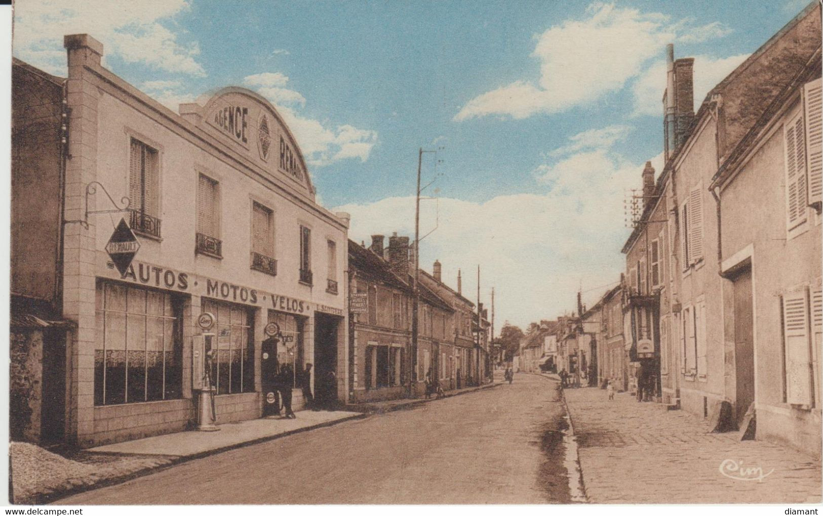 LA CHAPELLE REINE (77) - Avenue De Fontainebleau - AGENCE RENAULT (colorisée) - Bon état - La Chapelle La Reine