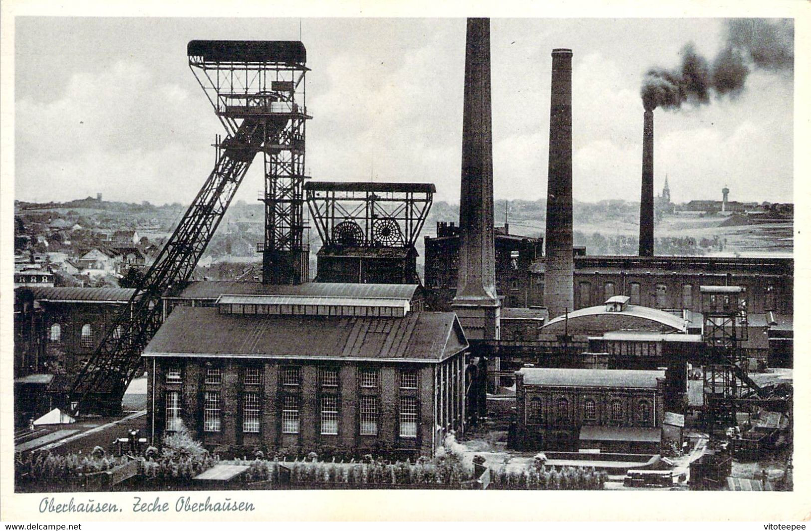 Allemagne Germany Oberhaüsen Zeche Oberhaüsen Mines De Charbon - Oberhausen