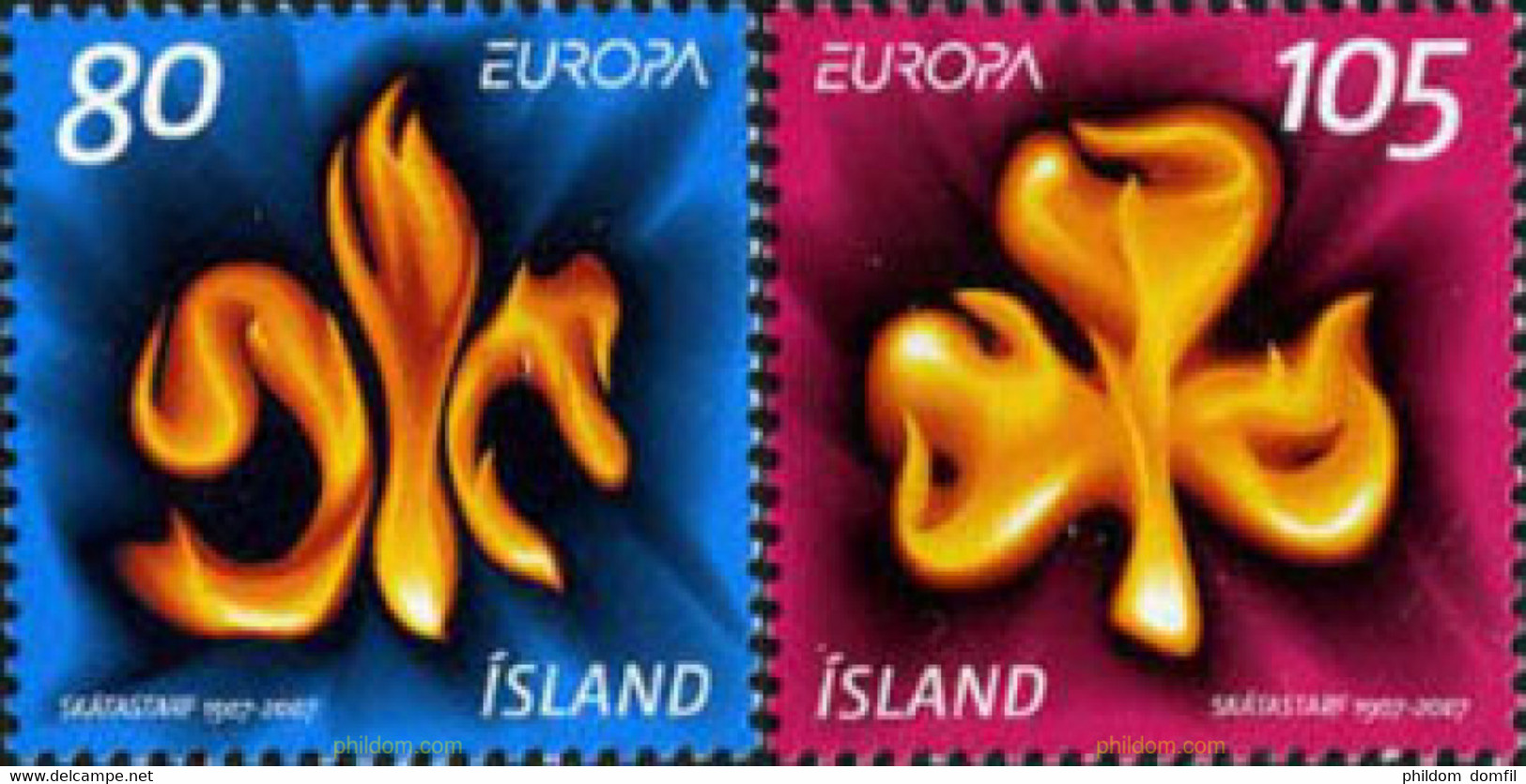 202268 MNH ISLANDIA 2007 EUROPA CEPT. 100 AÑOS DE ESCULTISMO - Lots & Serien