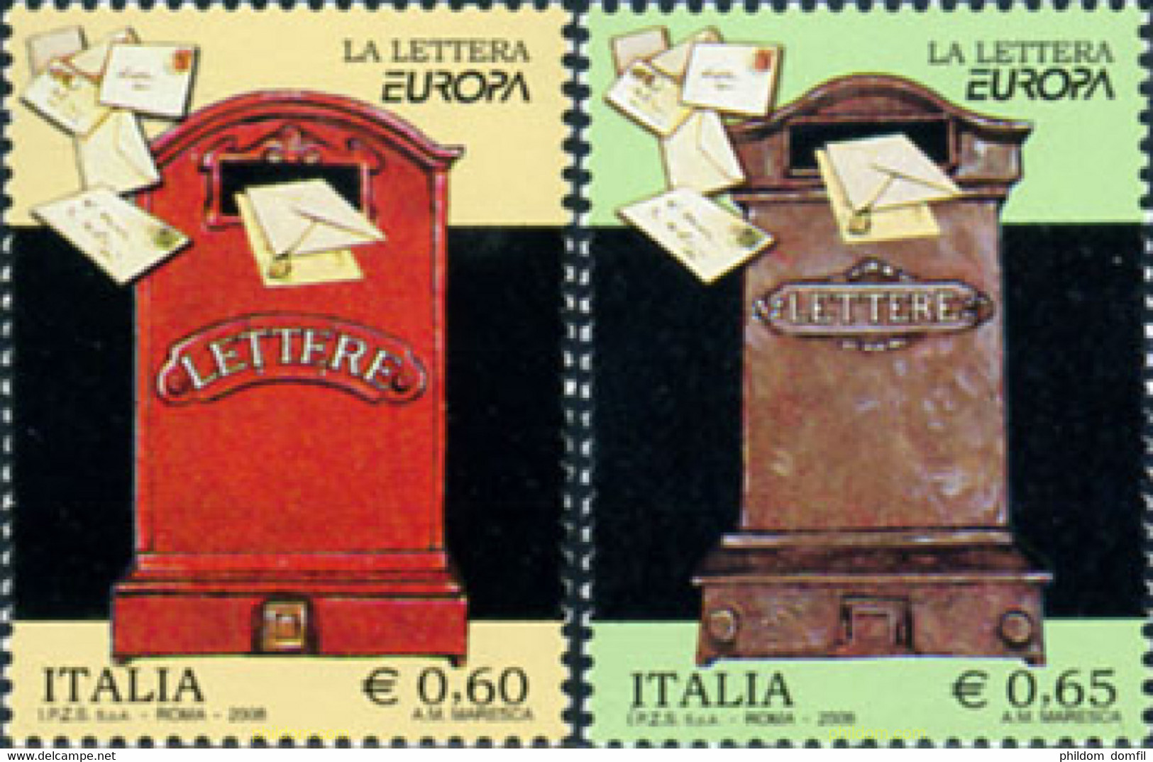 215498 MNH ITALIA 2008 EUROPA CEPT 2008 CARTAS - Altri & Non Classificati