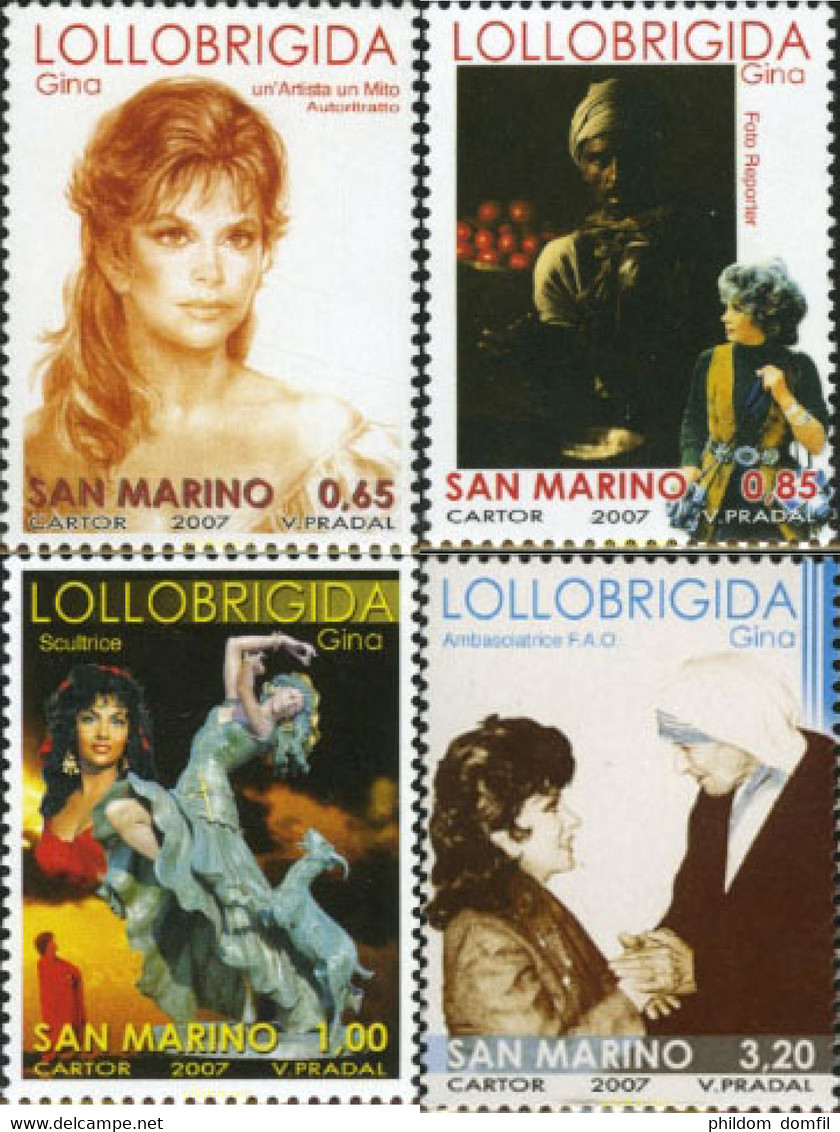 200932 MNH SAN MARINO 2007 GINA LOLLOBRIGIDA - Madre Teresa