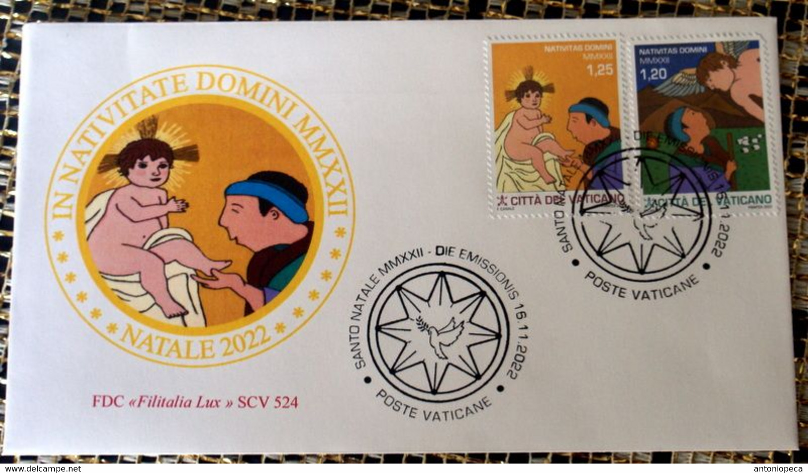 VATICAN 2022, NATALE, NOEL, CHRISTMAS, COMPLETE SET ,FDC - Unused Stamps