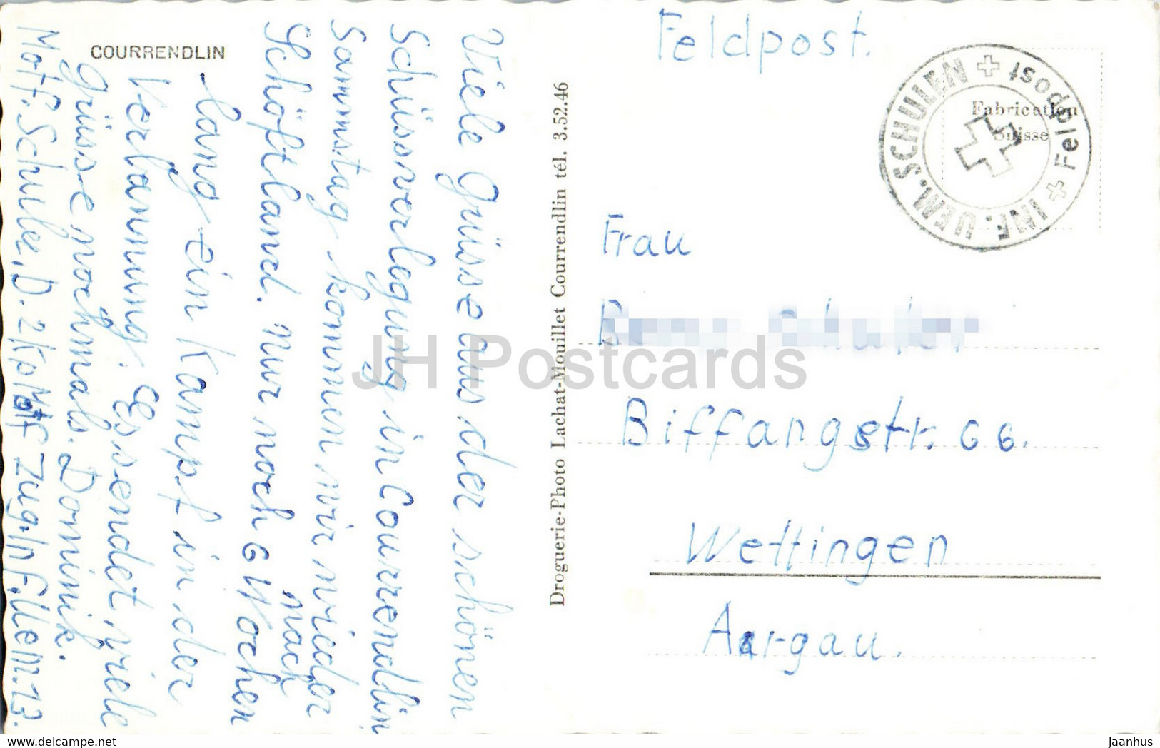 Courrendlin - Feldpost - Military Mail - Switzerland - Used - Courrendlin