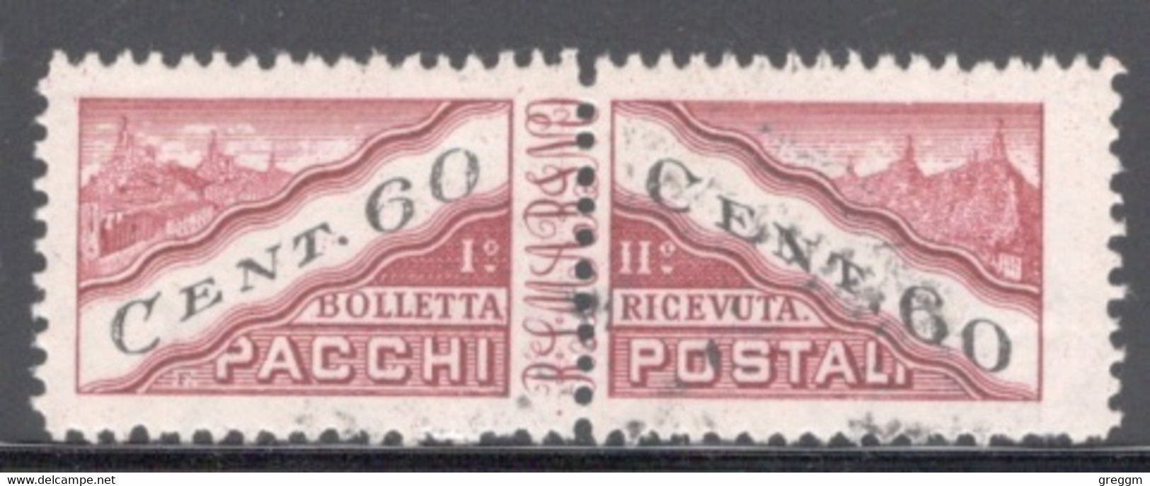 San Marino 1945 Single Stamp From The Set Of Parcel Post  In Fine Used - Oblitérés