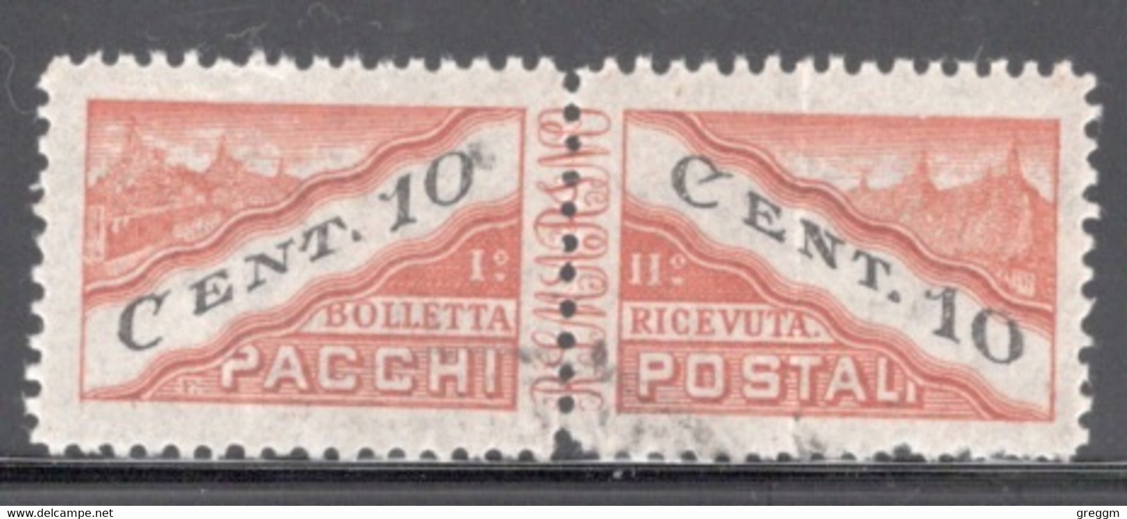 San Marino 1945 Single Stamp From The Set Of Parcel Post  In Fine Used - Usati