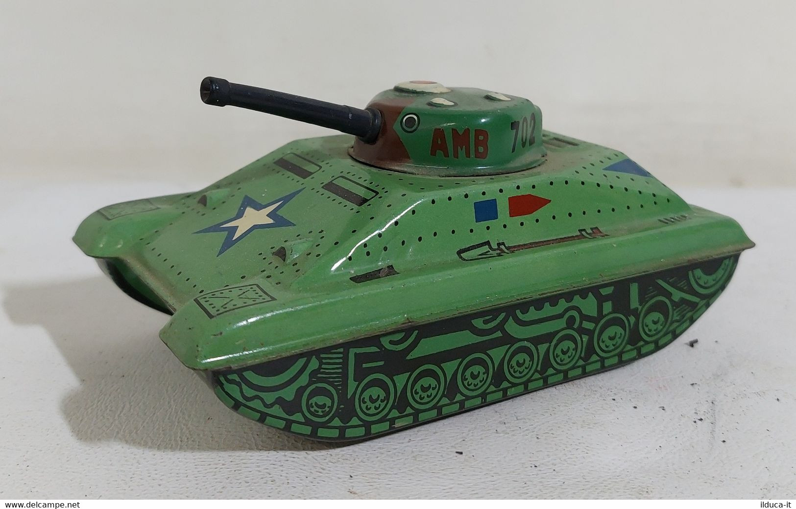 I107108 Giocattolo Latta / Tin Toy A Frizione - Marchesini Tank AMB 702 - Carri Armati