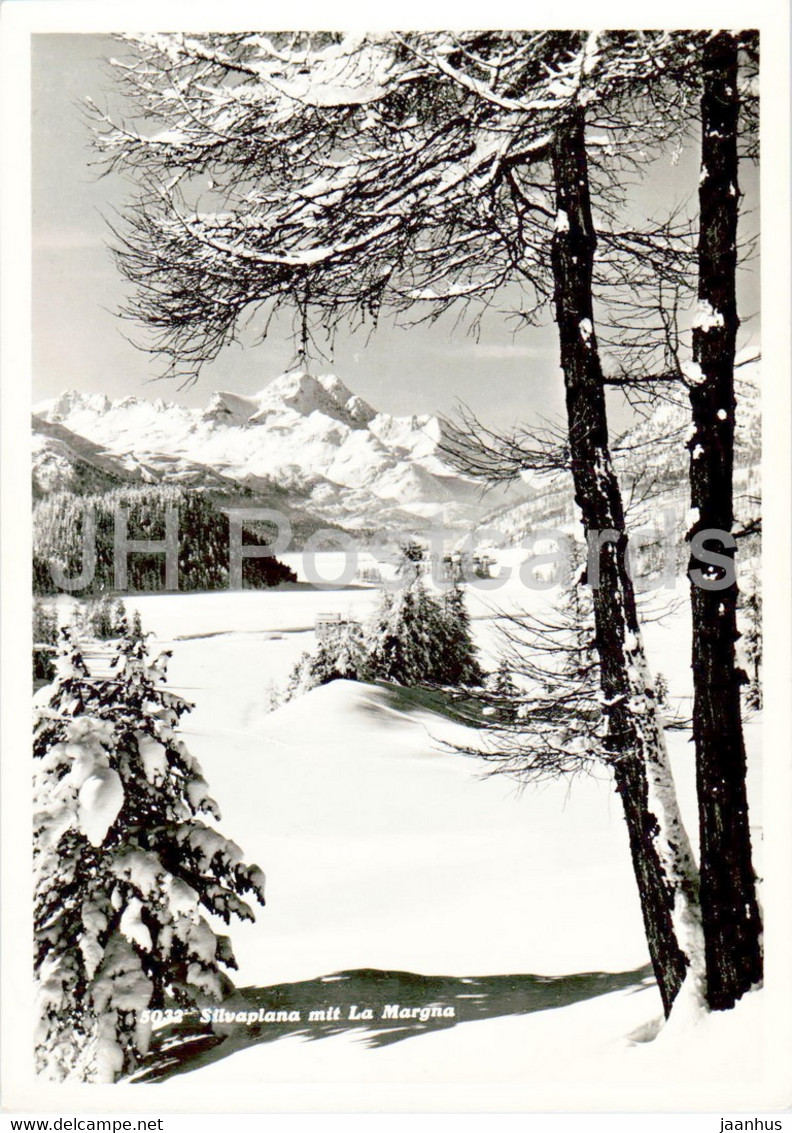 Silvaplana Mit La Margna - 5032 - 1939 - Old Postcard - Switzerland - Used - Silvaplana