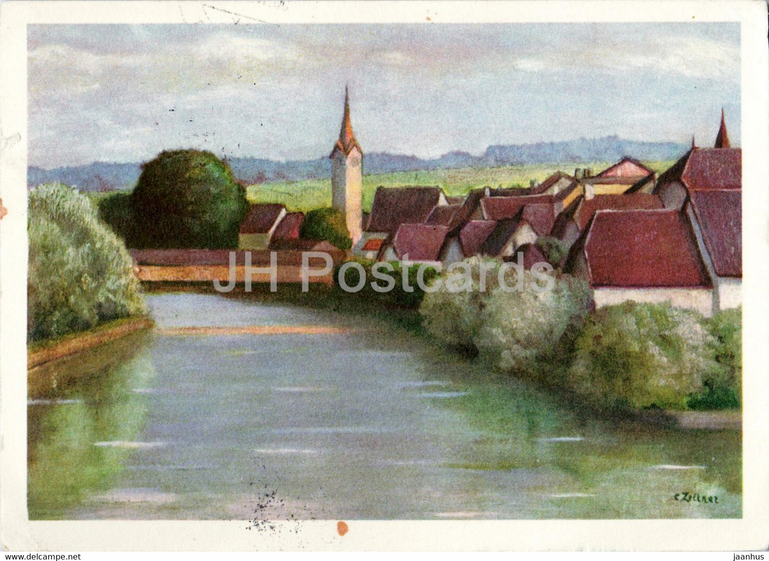Buren An Der Aare - 533 - Illustration - 1949 - Old Postcard - Switzerland - Used - Büren An Der Aare