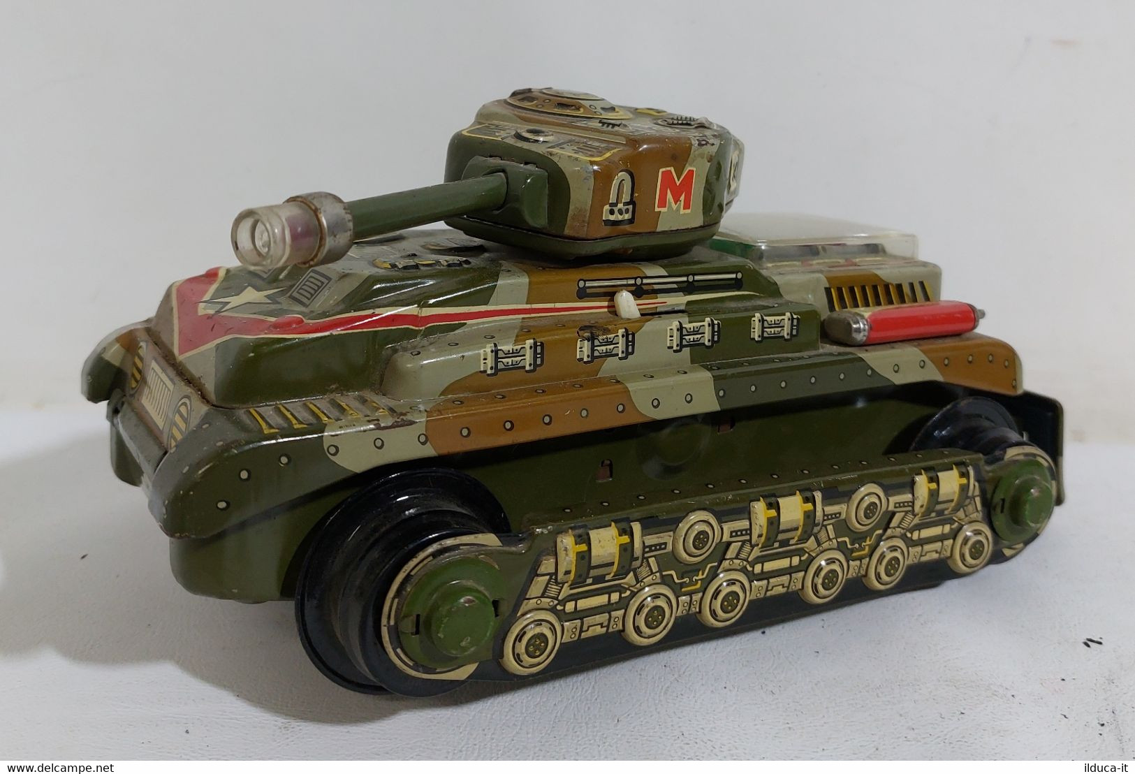 I107133 Giocattolo Latta / Tin Toy TN - Carro Armato Tank MX - Made Of Japan - Panzer