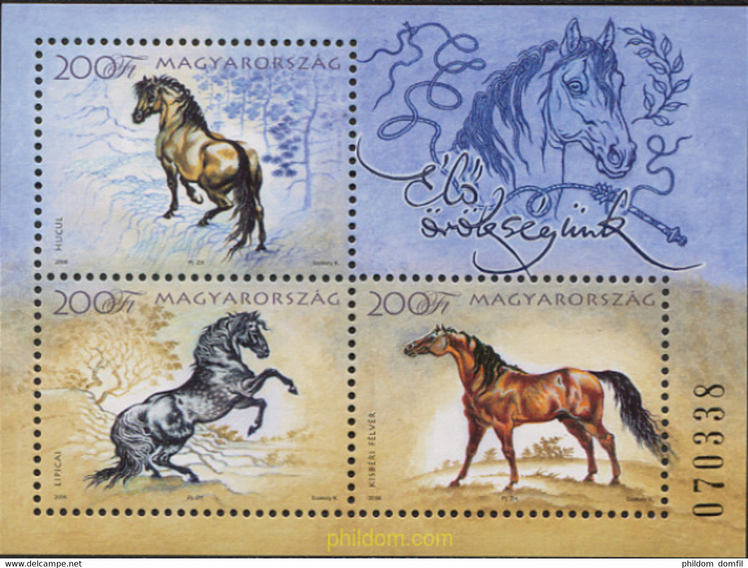 229469 MNH HUNGRIA 2006 CABALLOS HUGARESES - Used Stamps