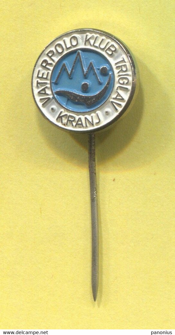 Water Polo Pallanuoto Polo Acuatico - Club Triglav Kranj Slovenia, Vintage Pin Badge Abzeichen - Wasserball