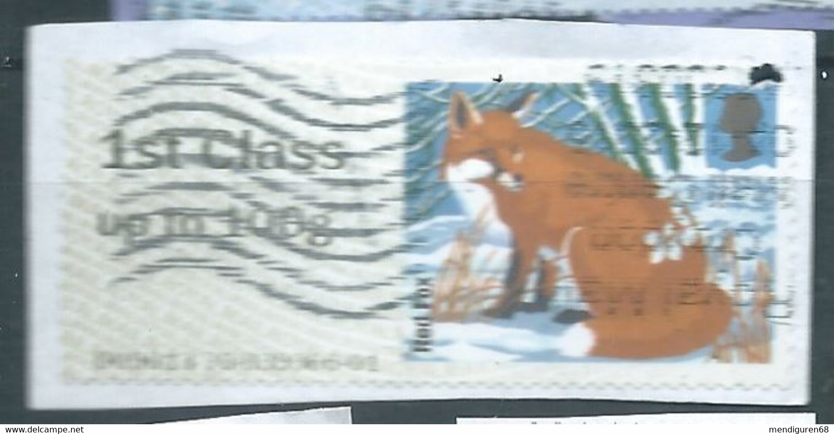 GROSBRITANNIEN GRANDE BRETAGNE GB POST&GO 2015 WINTER FUR AND FEATHERS:RED FOX 1ST CLASS Up To 100g PAPER SG FS145 - Post & Go Stamps