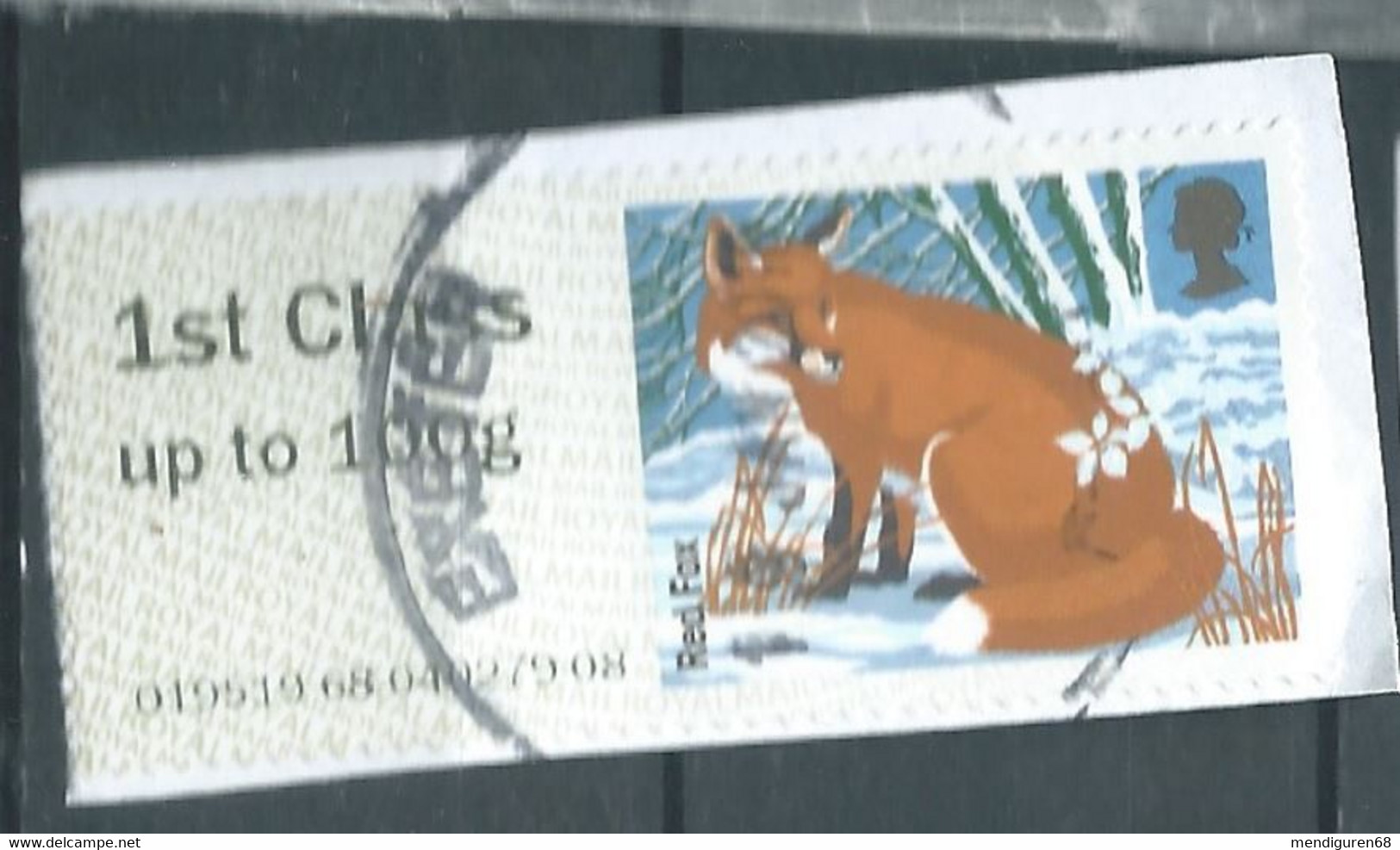 GROSBRITANNIEN GRANDE BRETAGNE GB POST&GO 2015 WINTER FUR AND FEATHERS:RED FOX 1ST CLASS Up To 100g PAPER SG FS145 - Post & Go Stamps
