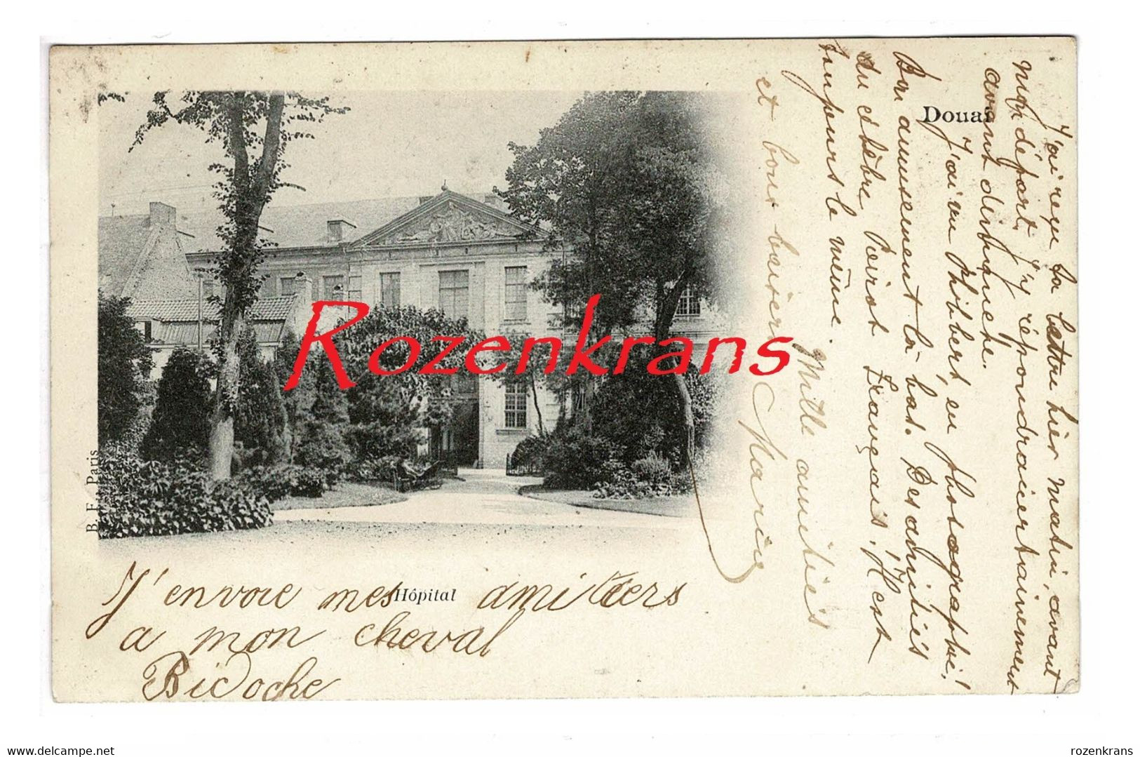 Stempel Cachet Middelkerke 1902 Belgique Obliteration CPA Douai France Republique Francaise Postes 10 - Rural Post