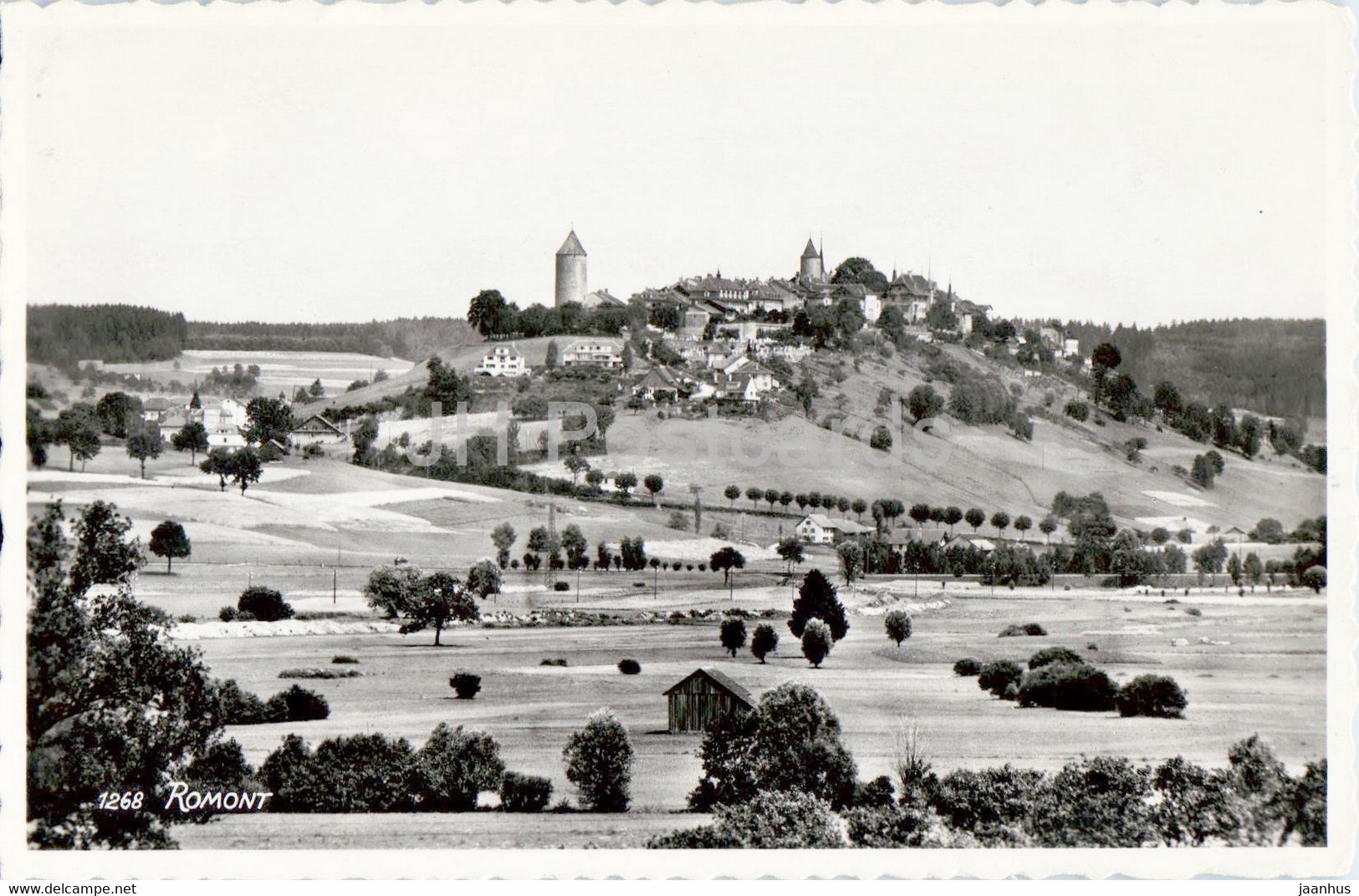 Romont - 1268 - Old Postcard - 1946 - Switzerland - Used - Romont