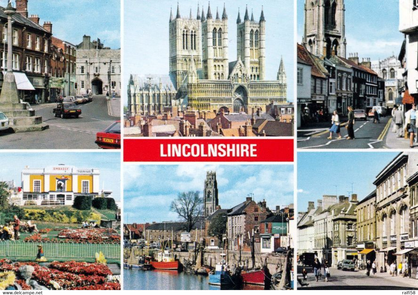 1 AK England * Lincolnshire - Ansichten Der Städte Grantham, Lincoln, Louth, Skegness, Boston Und Stamford * - Lincoln