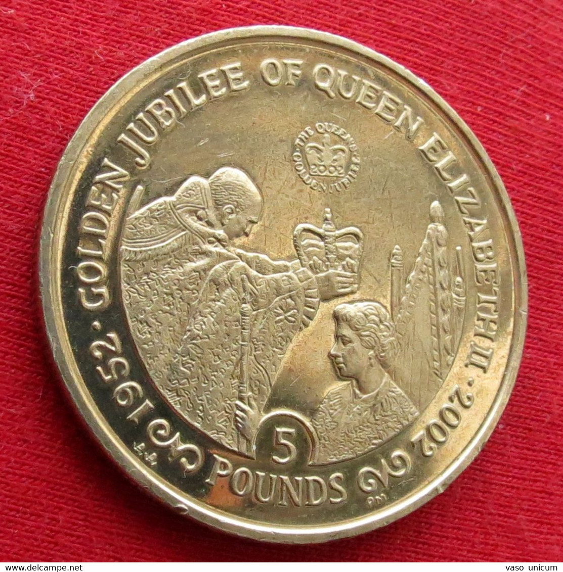 Gibraltar 5 Pound 2002 Coronation 50 Years - Gibraltar