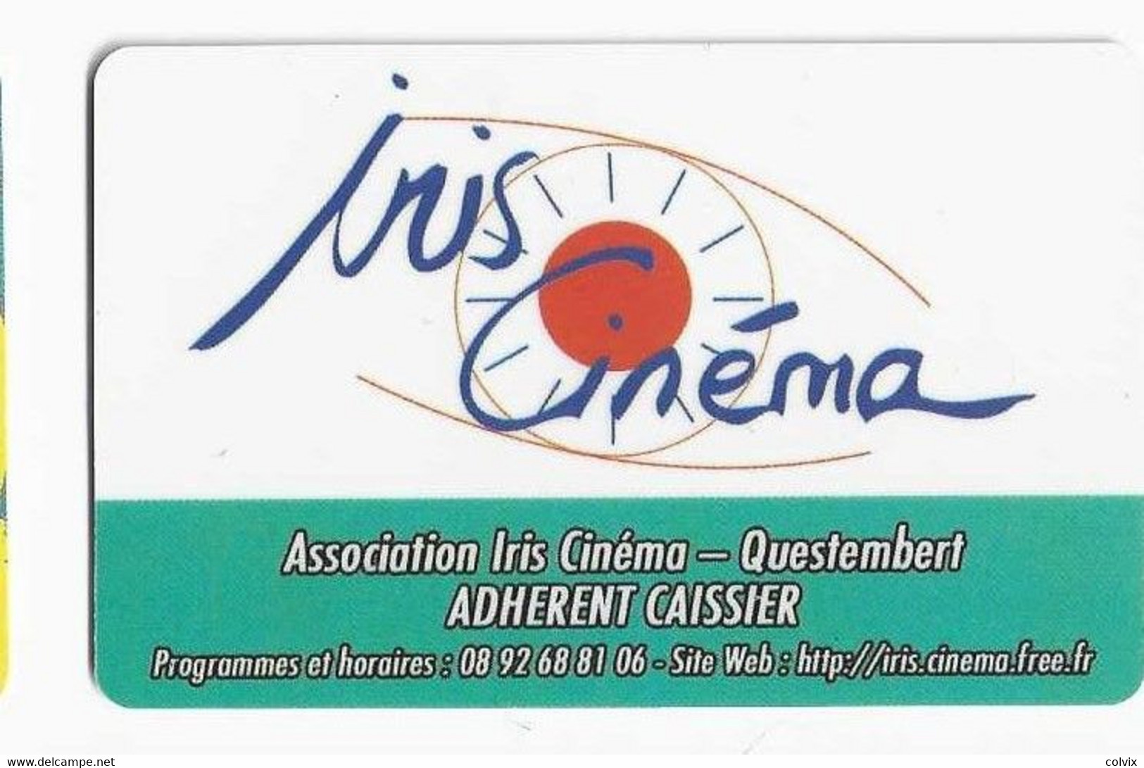 FRANCE CARTE CINEMA  IRIS QUESTEMBERT - Cinécartes