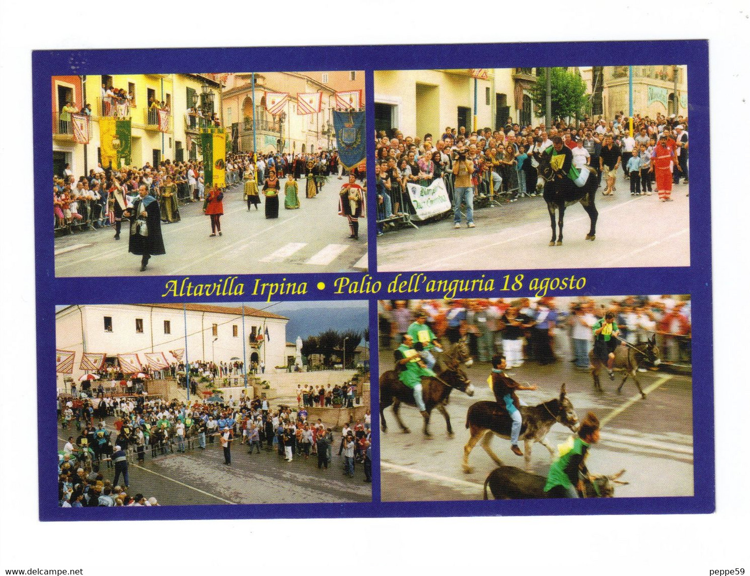 Cartolina Postale Avellino Provincia - Altavilla Irpina ( Avellino ) - Palio Dell' Anguria - Non Viaggiata - Avellino