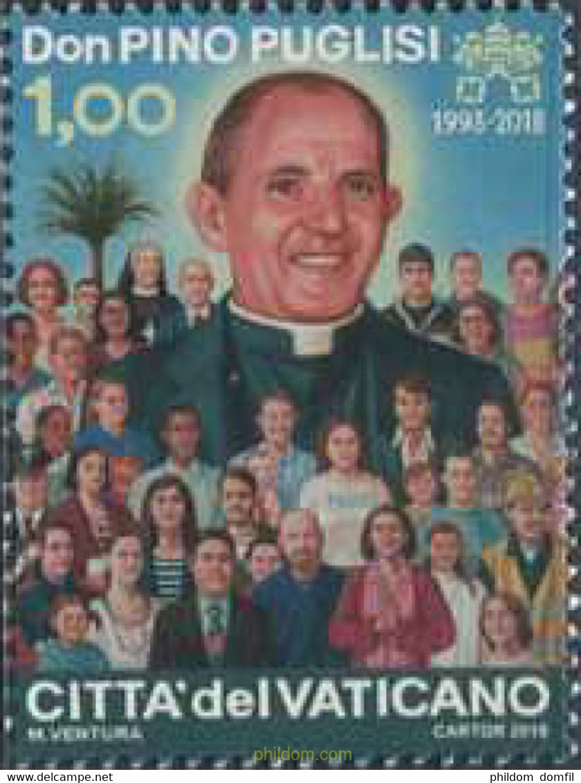 606121 MNH VATICANO 2018 DON PINO PUGLISI - Usati