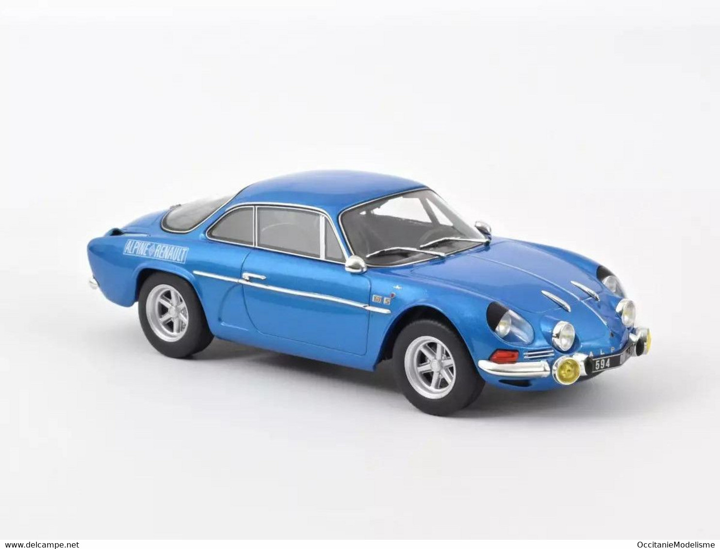 Norev - ALPINE RENAULT A110 1600S 1972 Bleu Avec Décoration Latérale Réf. 185307 Neuf NBO 1/18 - Norev