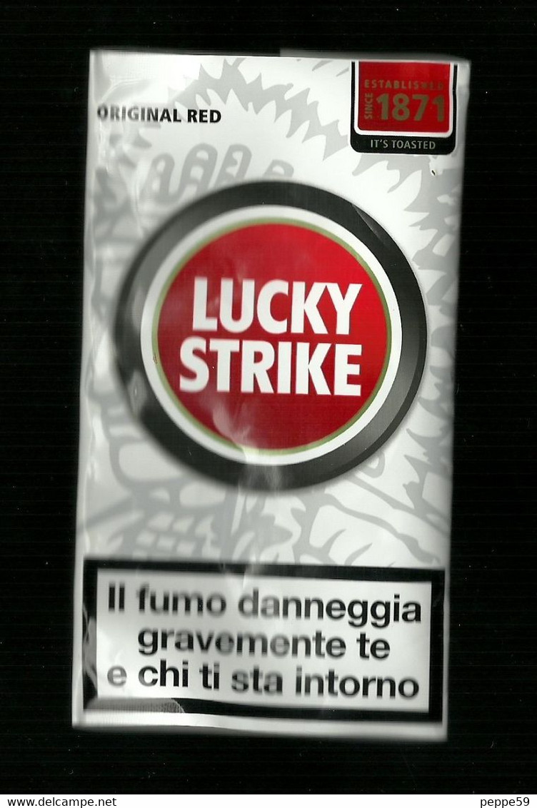 Busta Di Tabacco (Vuota) - Lucky Strike - Original Red - Etiketten