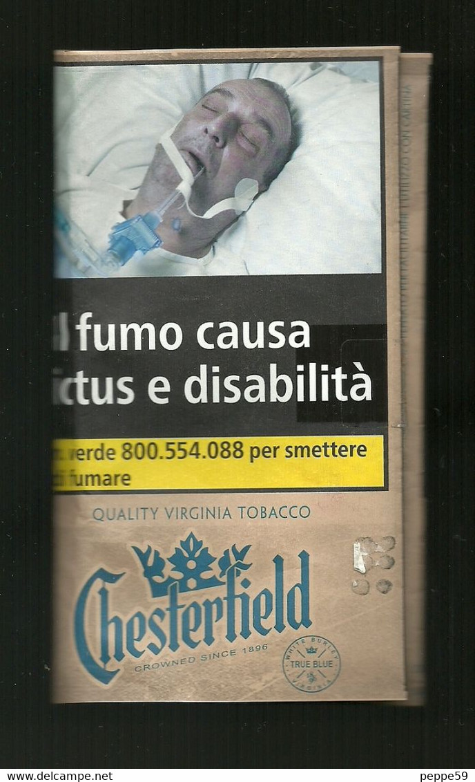 Busta Di Tabacco (Vuota) - Chesterfield 2016 N.6 Da 30g - Etiquetas