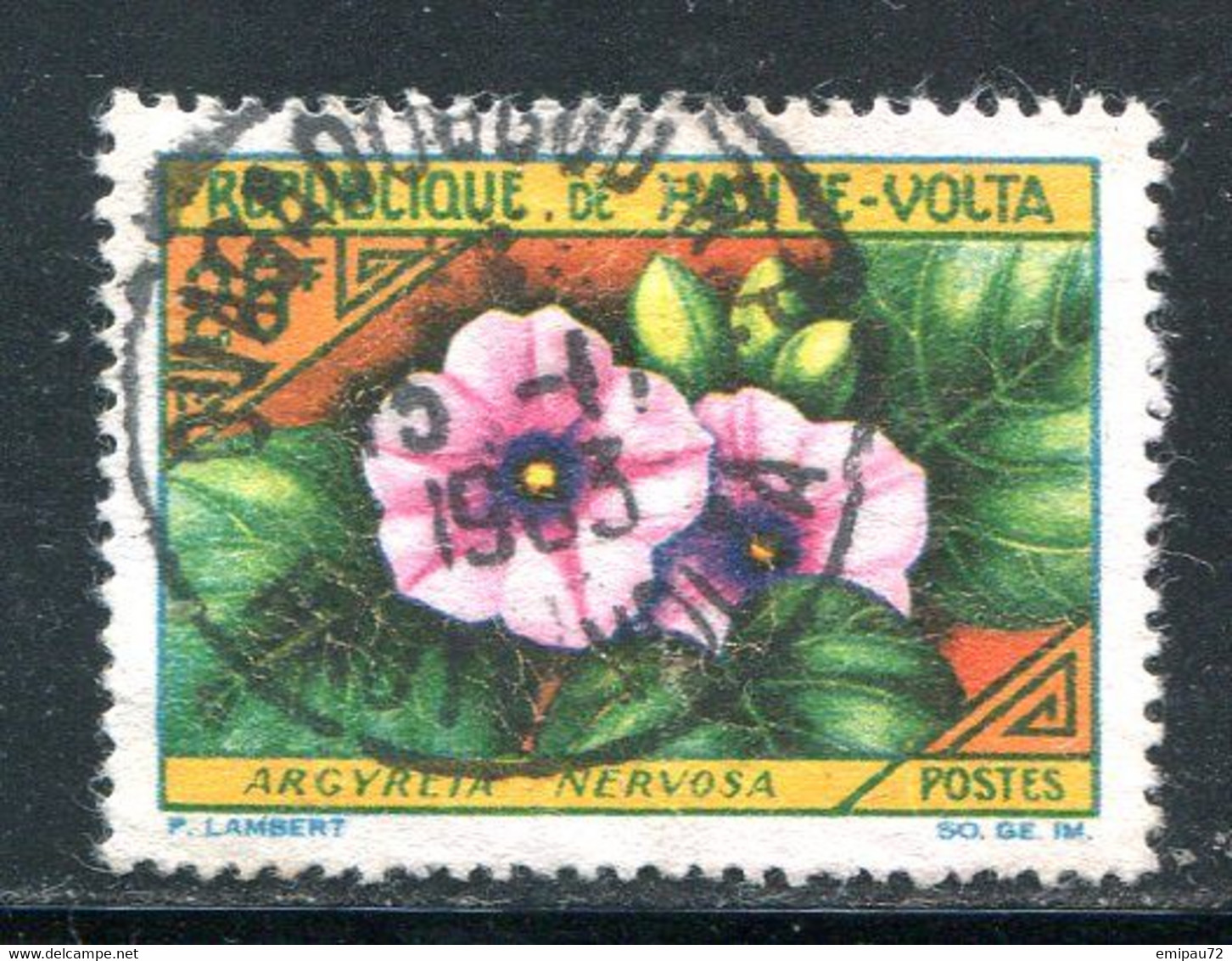 HAUTE VOLTA- Y&T N°123- Oblitéré (fleurs) - Haute-Volta (1958-1984)
