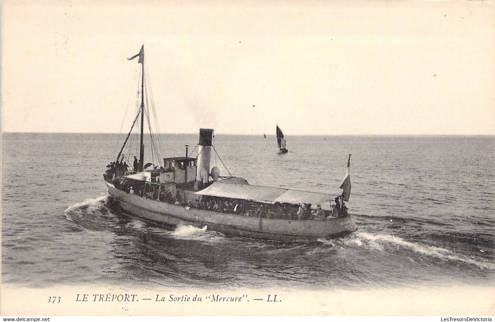 CPA France - Seine Maritime - Le Tréport - La Sortie Du Mercure - L. L. - Oblitérée Seine Inférieure 1908 - Mer - Bateau - Le Treport