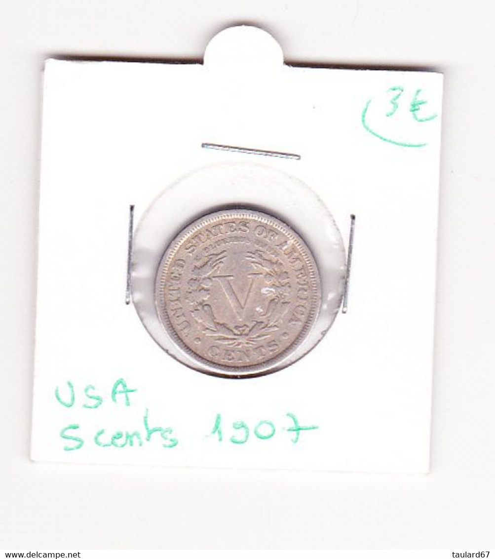 USA 5 Cents 1907 - 1883-1913: Liberty