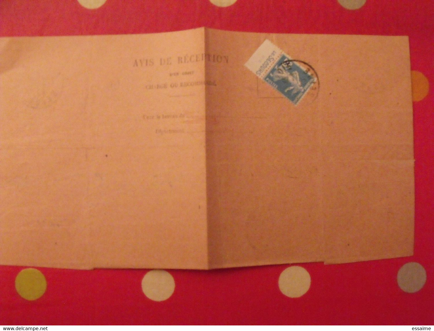 Lettre + Timbre Pub Publicitaire Semeuse 25c Bleu N° 140. Le Secours. Publicité Carnet Réclame - Lettres & Documents