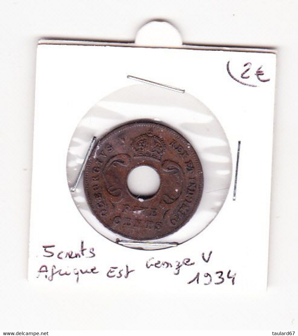 Afrique De L'Est Georges V 5 Cents - British Colony