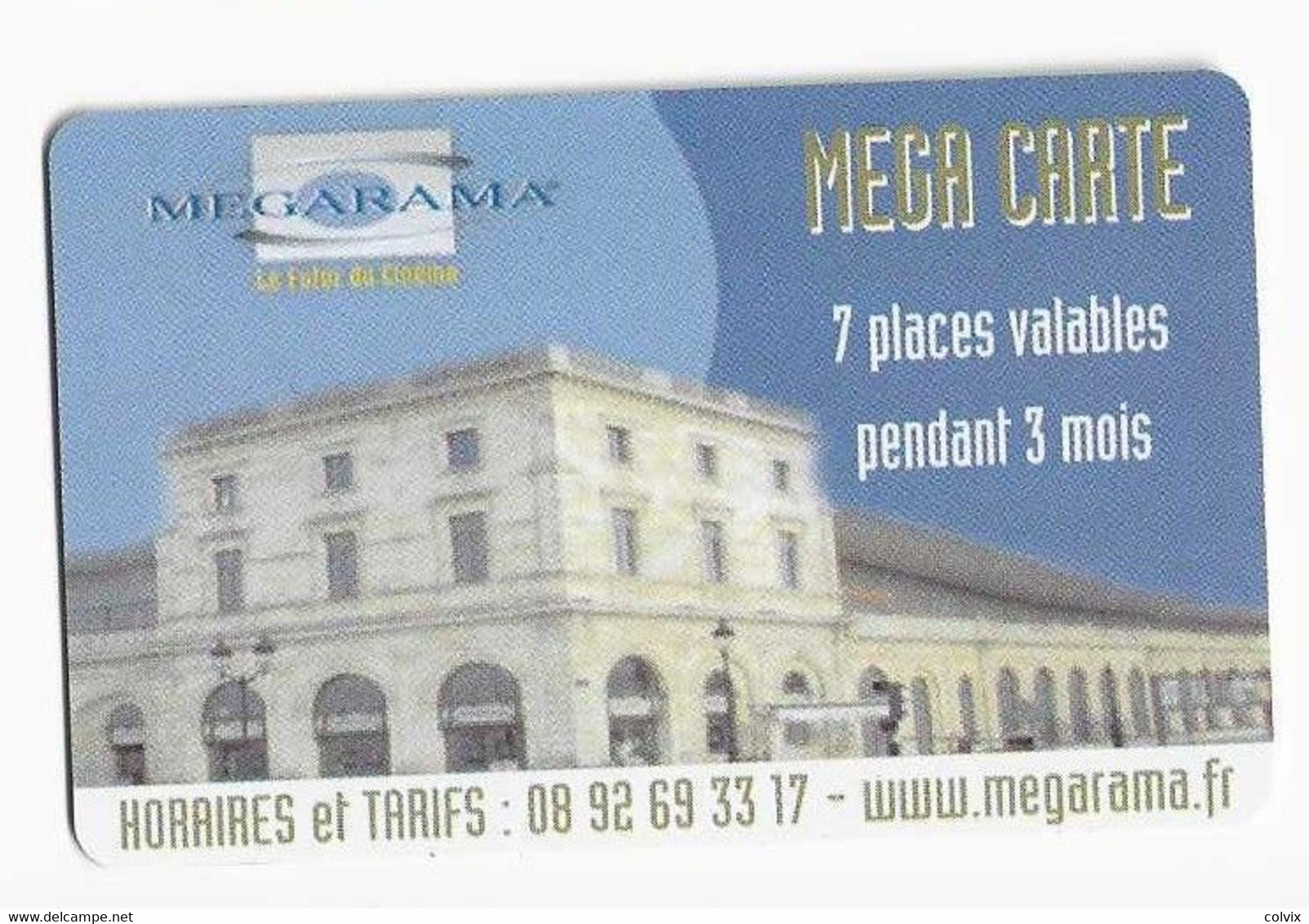 FRANCE CARTE CINEMA MEGARAMA BORDEAUX - Bioscoopkaarten