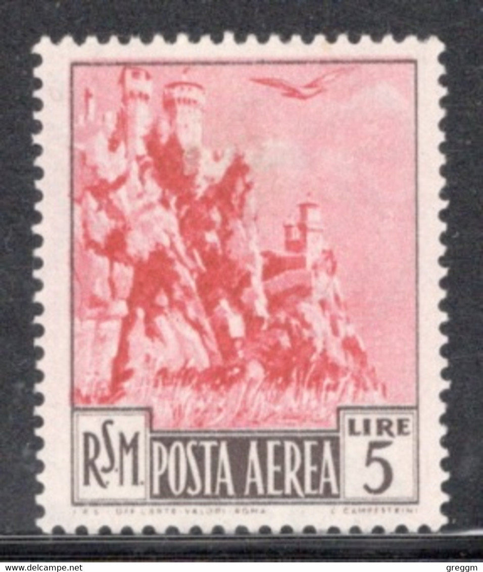 San Marino 1950 Single Stamp From The Set Of Airmail Definitives In Mounted Mint - Usati