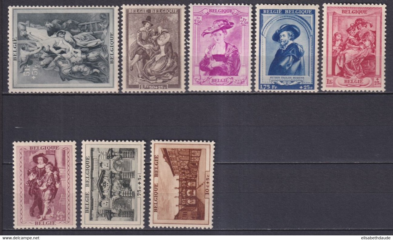 BELGIQUE - 1939 - YVERT N° 504/512 * MLH - COTE = 45 EUR. - Unused Stamps