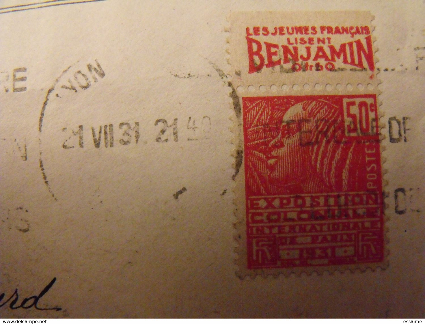 Lettre + Timbre Pub Publicitaire Fachi N° 272. Benjamin. Publicité Carnet Réclame - Storia Postale