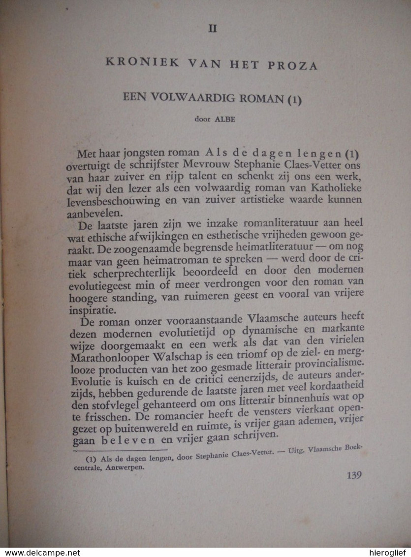 Dietsche Warande & Belfort 1941 Nr 2-3 Tijdschrift Voor Letterkunde En Geestesleven Verschaeve Holst Albe Roelkants - Literatuur