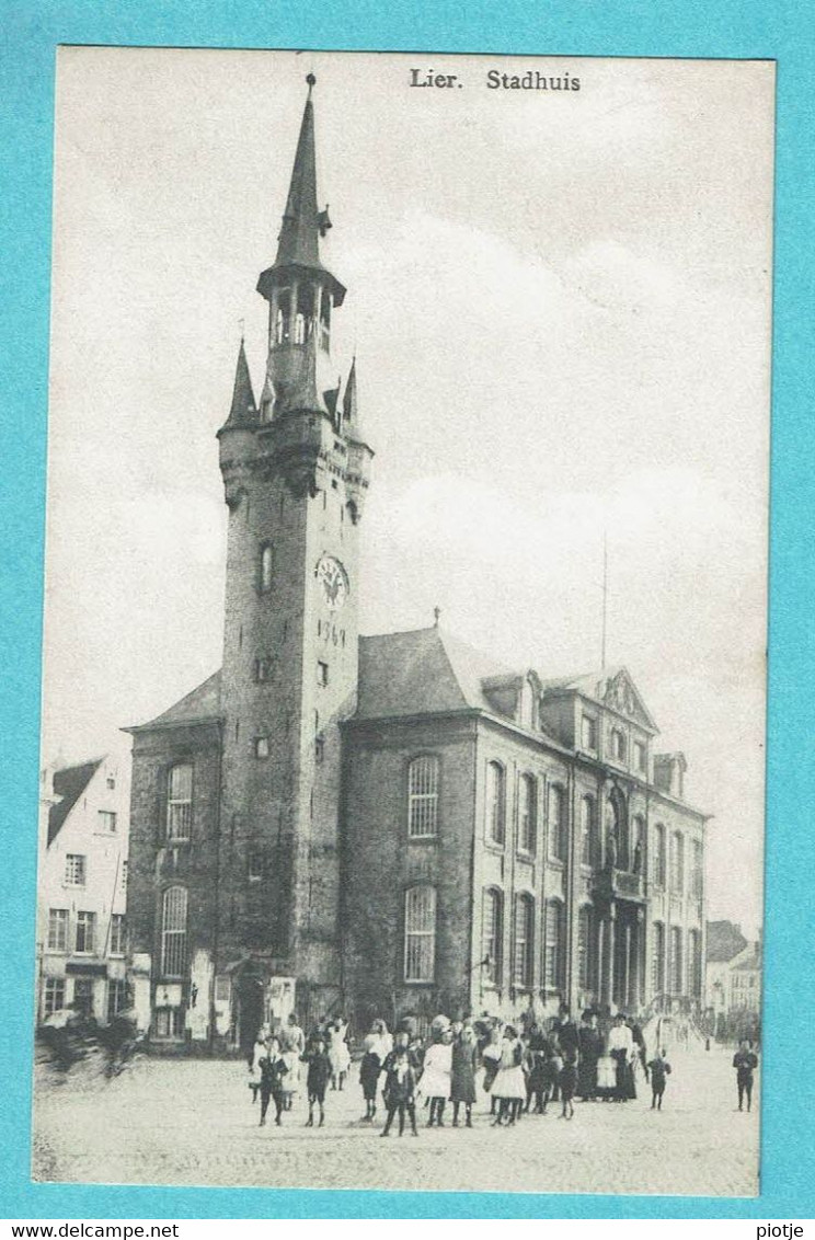 * Lier - Lierre (Antwerpen - Anvers) * Stadhuis, Town Hall, Hotel De Ville, Rathaus, Animée, Enfants, Old, Rare - Lier