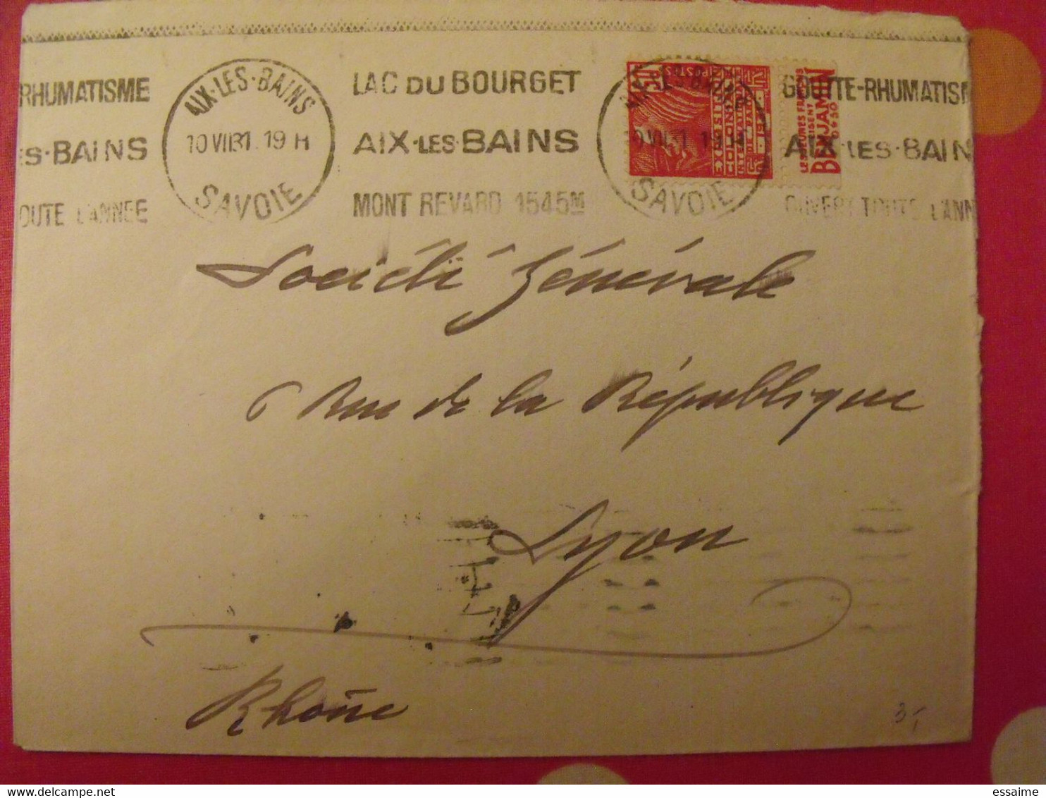 Lettre + Timbre Pub Publicitaire Fachi N° 272. Benjamin. Publicité Carnet Réclame. - Lettres & Documents