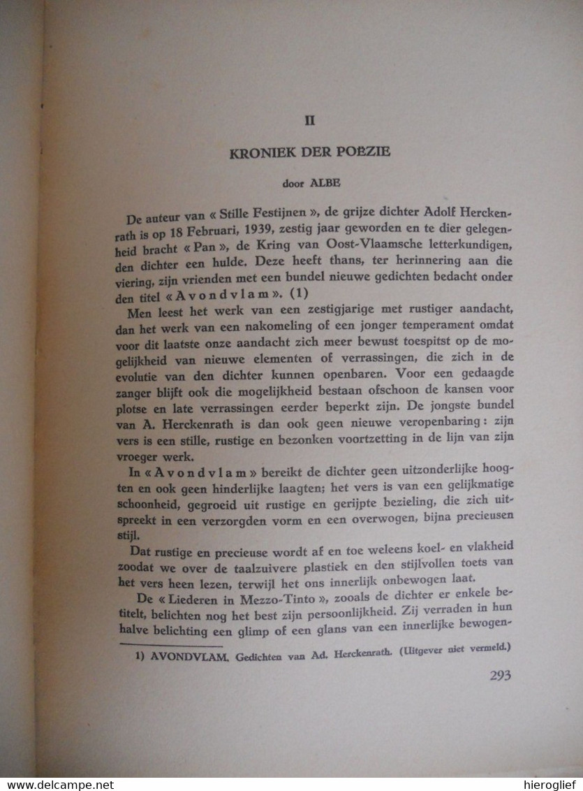 Dietsche Warande & Belfort 1941 Nr 6 Tijdschrift Voor Letterkunde En Geestesleven Walschap Koenen Weyts Albe - Littérature