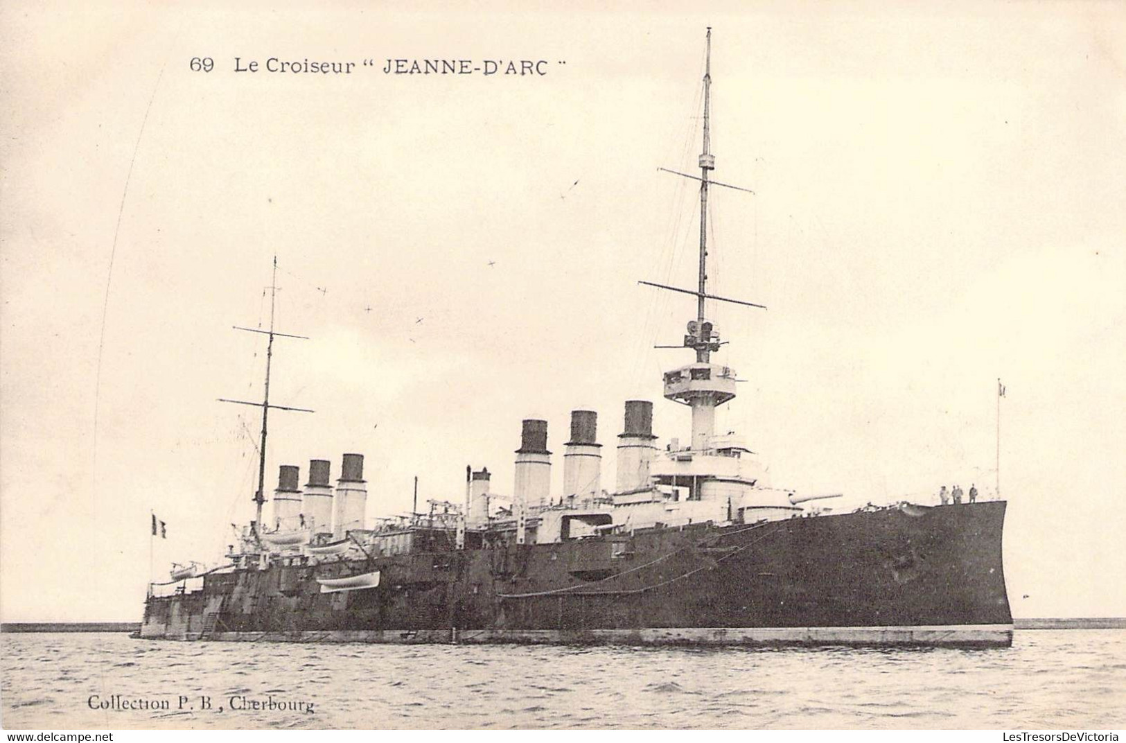 CPA Transports - Bateau - Guerre - Le Croiseur Jeanne D'Arc - Collection P. B. Cherbourg - Navire - Port - Marine - Krieg