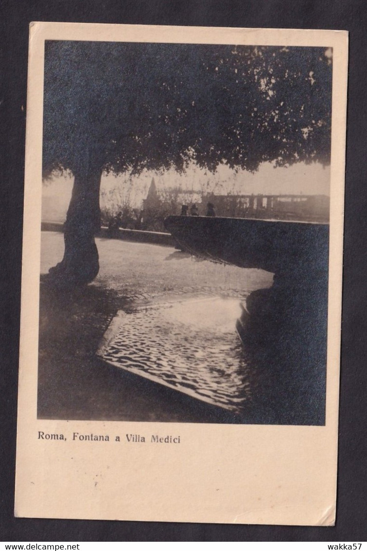 AA931 - Roma - Fontana E Villa Medici - F.p. Vg. - Parks & Gardens