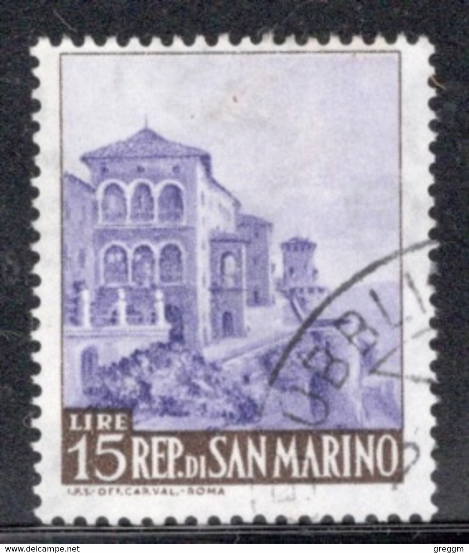 San Marino 1957 Single Stamp From The Definitive Set  In Fine Used - Gebraucht
