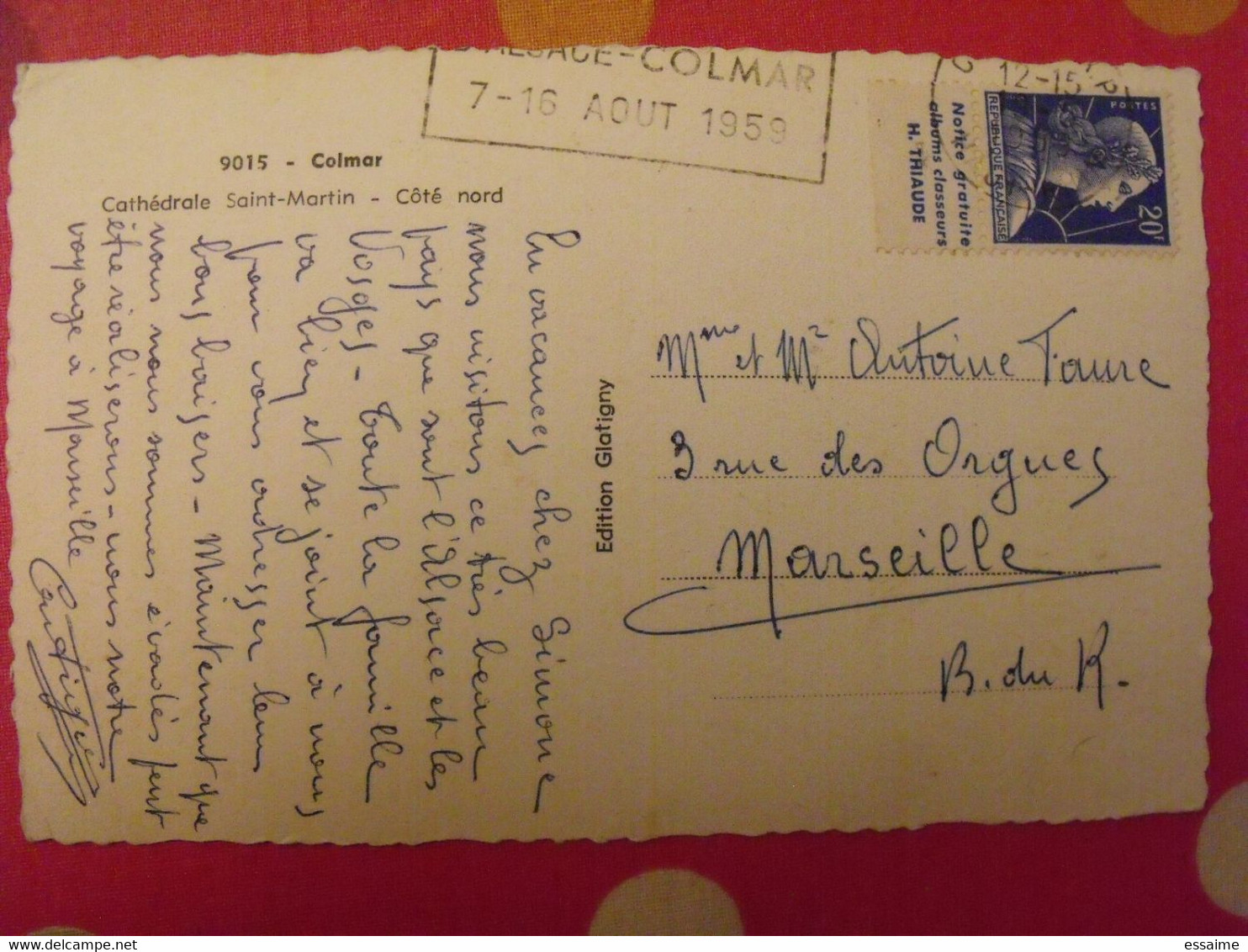 Carte Postale + Timbre Pub Publicitaire Muller 20 F N° 1011B. Thiaude. Publicité Carnet Réclame. - Cartas & Documentos