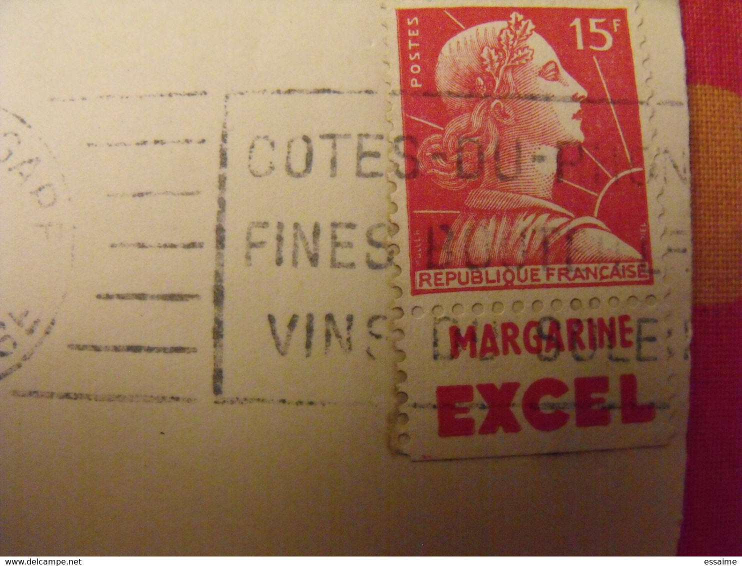 Carte Postale + Timbre Pub Publicitaire Muller 15 F N° 1011a. Excel. Publicité Carnet Réclame. - Covers & Documents