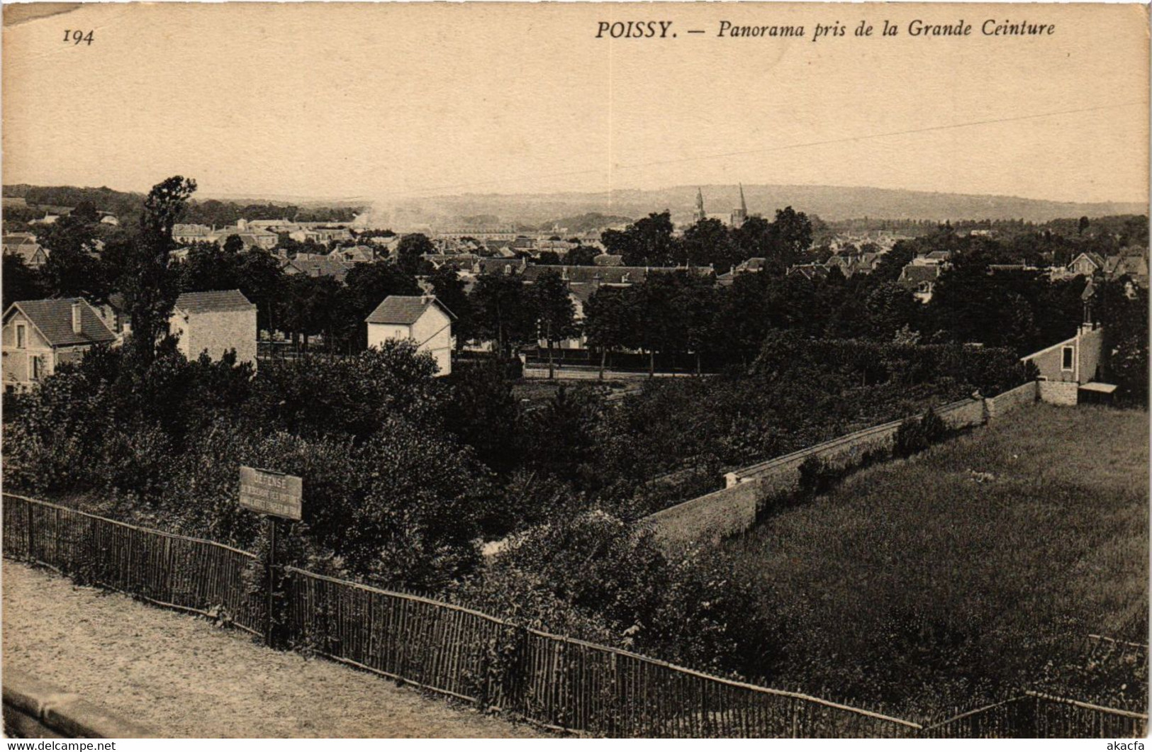 CPA POISSY - Panorama Pris De La Grande Ceinture (353286) - Poissy