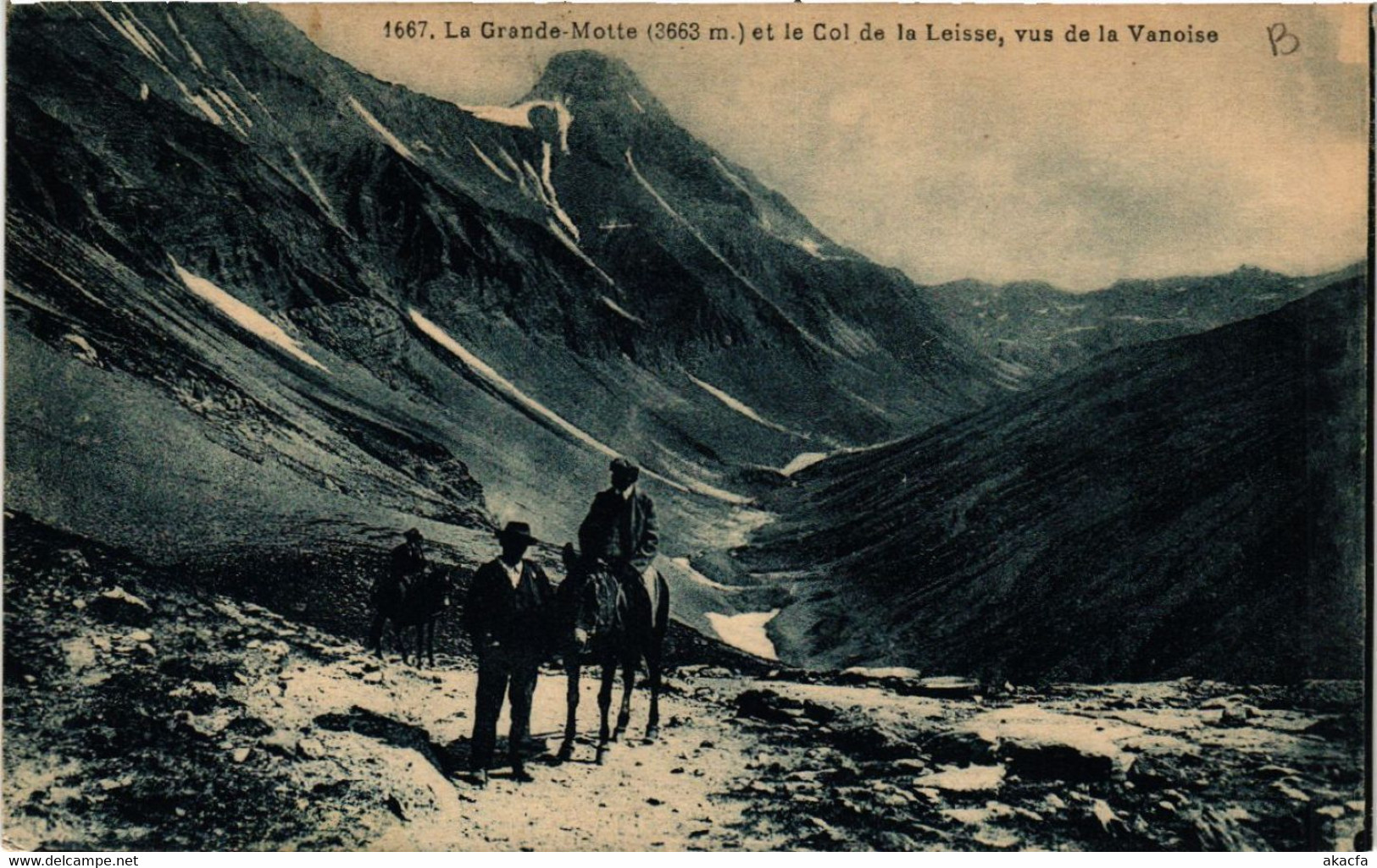 CPA La Grande-Motte Et Le Col De La Leise Vue De La Vanoise (438595) - Val Cenis
