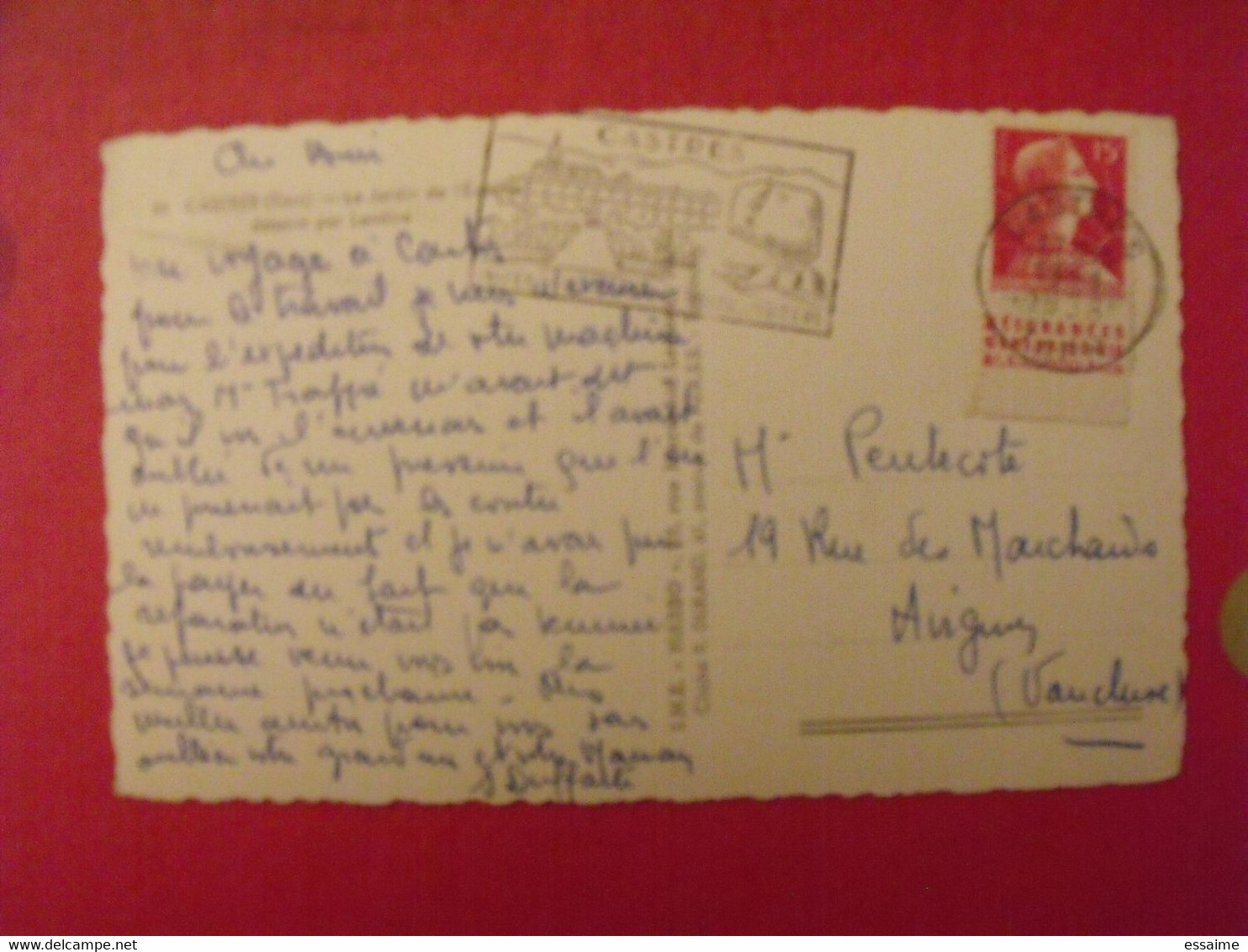 Carte Postale + Timbre Pub Publicitaire Muller 15 F N° 1011a. Assurances Vie. Publicité Carnet Réclame. - Storia Postale