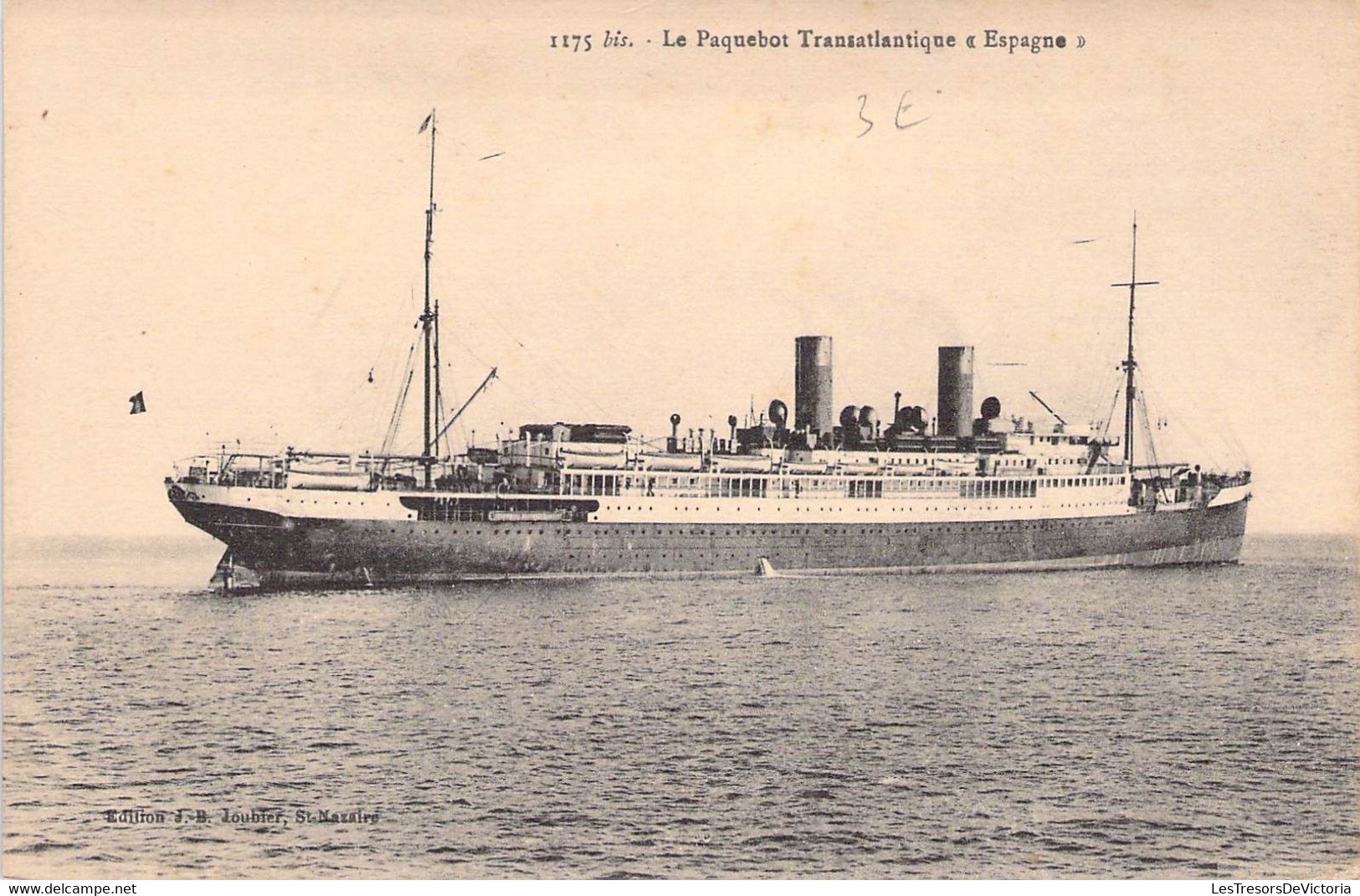 CPA Transport - Bateau - Le Paquebot Transatlantique Espagne - Edition J. B. Joubier St Nazaire - Navire - Mer - Marine - Steamers