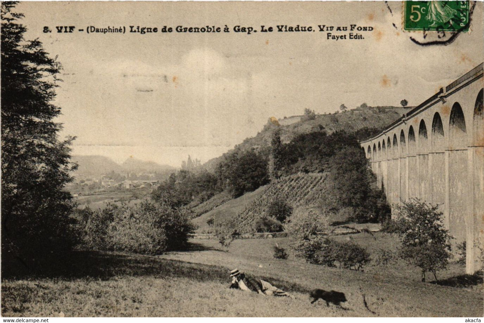 CPA AK Vif Ligne De GRENOBLE A Gap. Le Viaduc. Vif Au Fond (434175) - Vif